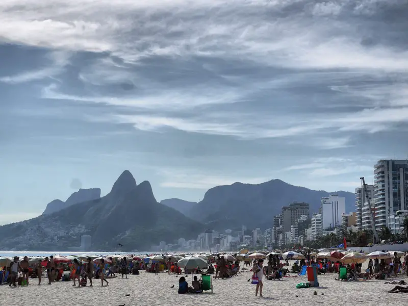 Ipanema Beach - No Boobs, Just Trendy Cariocas With Umbrellas