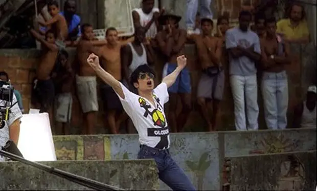 Michael Jackson Filming his Music Video at Santa Marta Favela in 1996