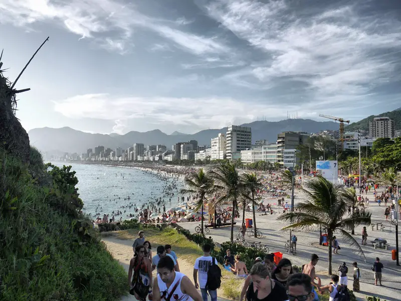 View of Ipanema Beach - Coming Down From Arpoador