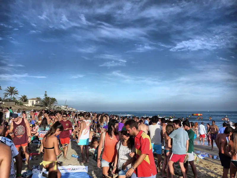 Free Beach Party Outside Nikki Beach - Marbella, Spain