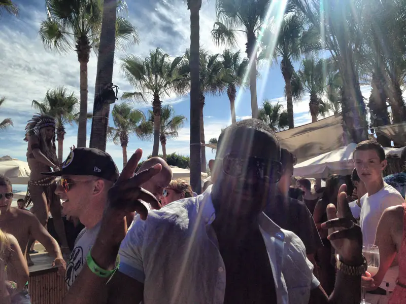 Mase Cutting Shapes to House Music at Nikki Beach - Marbella, Spain