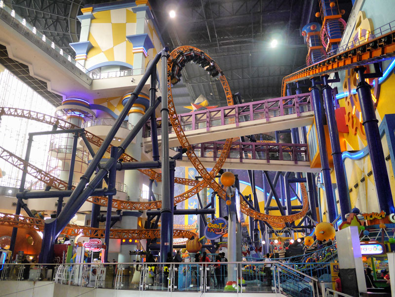 The Rollercoaster at Berjaya Times Square Mall - Kuala Lumpur, Malaysia