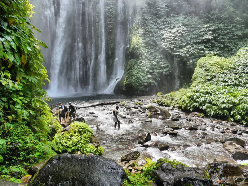 Me at Tiu Kelep Waterfall in Mount Rinjani National Park - Lombok, Indonesia