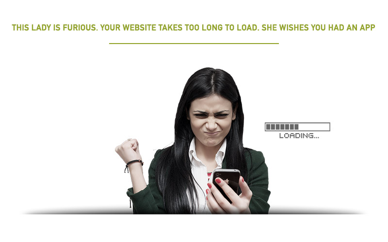 Angry Woman - Website Taking Too Long to Load