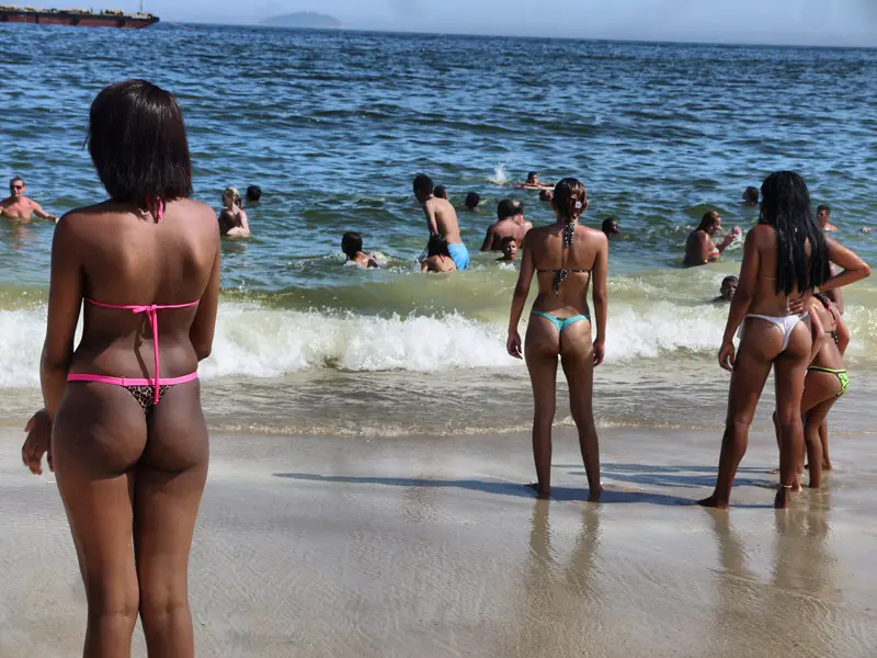 Cheeky Thong Bikinis on Copacabana Beach