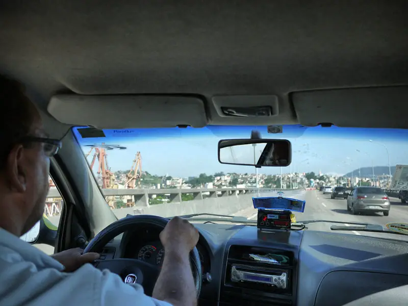 Rude and Aggressive Taxi Driver - From Rio Airport to Copacabana