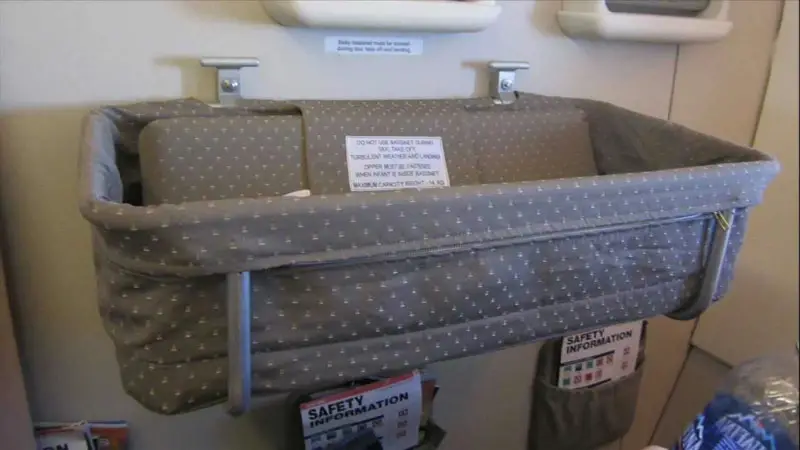 A Baby Bassinet is Similar to a Carry-Cot (or Basket), Attached to the Wall in Front of the Seats