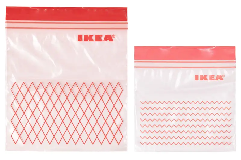 IKEA’s ISTAD Plastic Food Bags – Perfect for Travelling with Baby Snacks, such as Sliced Fruit and Biscuits