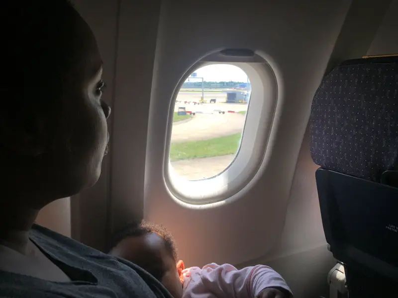 I Breastfeed Layla During Take-off and Landing to Prevent her Experiencing Pain in her Ears from the Air Pressure