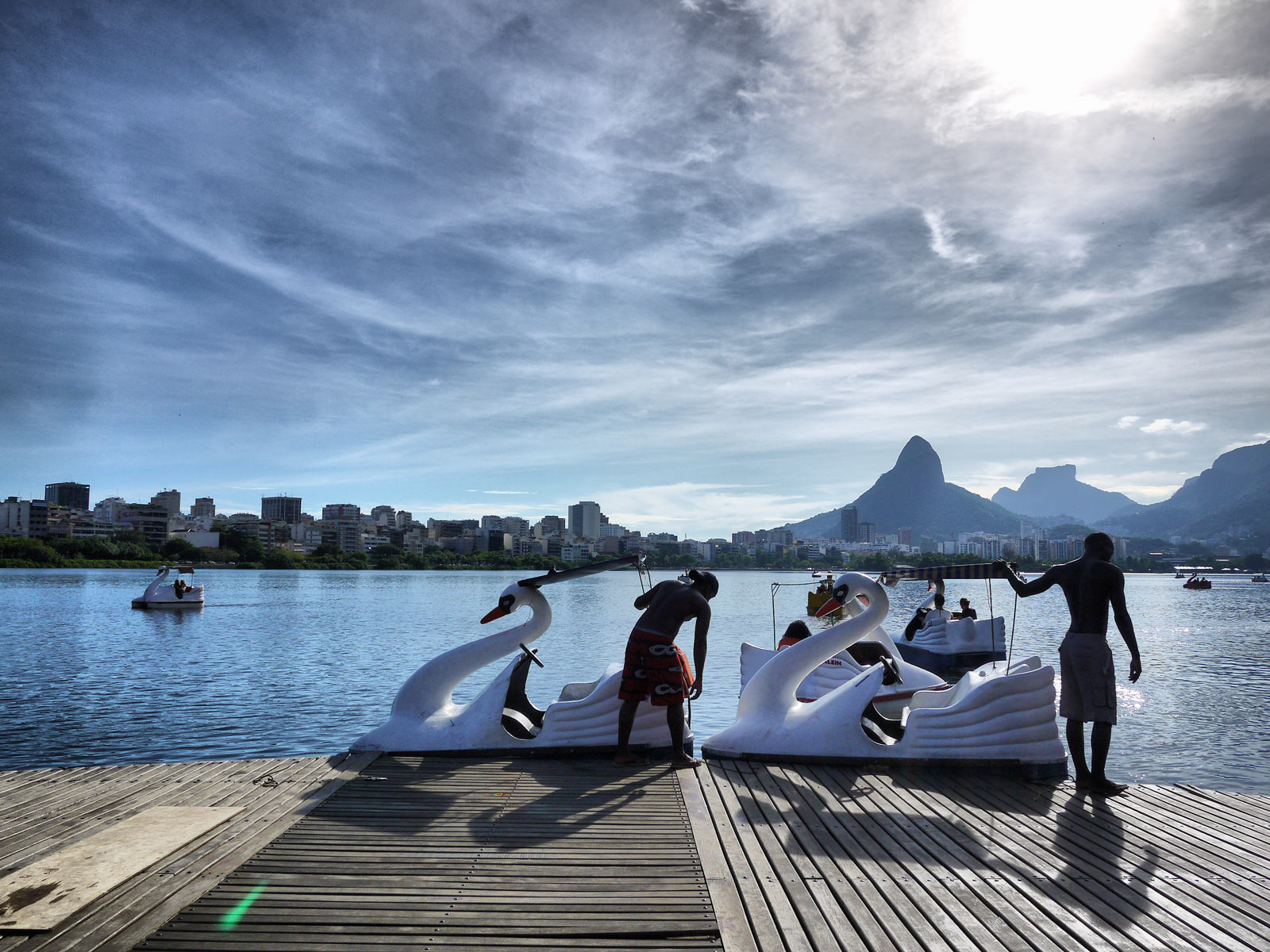 Pedalinhos on Rodrigo de Freitas Lagoon - Lagoa, Rio de Janeiro