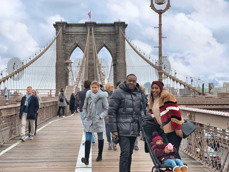 Smile for the Family Photo... and Time for the Little One to Rest in her Stroller (Mountain Buggy Nano)