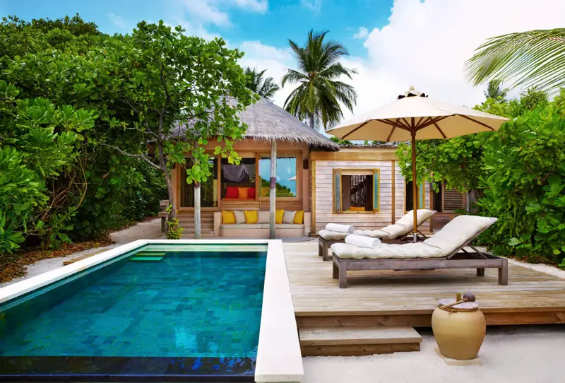 Each of the Family Villas at Six Senses Laamu come with a Private Swimming Pool for the Grown-Ups and Kids to Enjoy