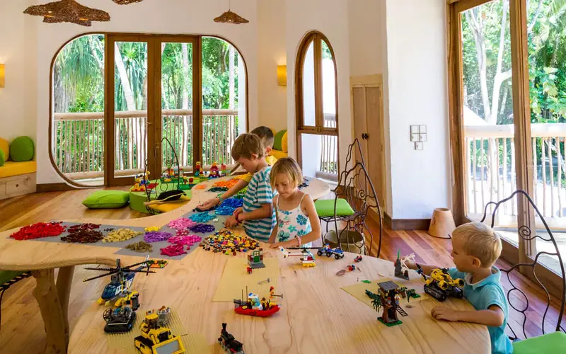 The Lego & Duplo Room at The Den Kids Club (Soneva Fushi)