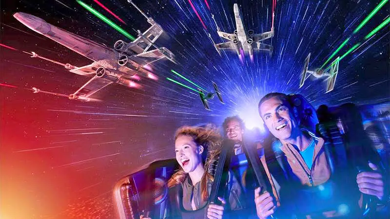 Speeding Through Star Wars Hyperspace Mountain, Disneyland Paris