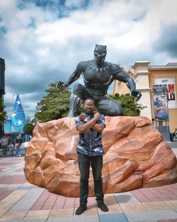 Wakanda Forever: Mase with Black Panther at Walt Disney Studios Park, Paris