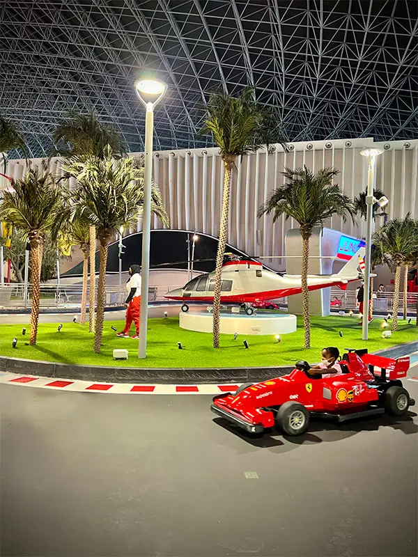 Layla Driving at Ferrari World Abu Dhabi Yas Island