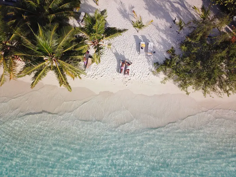 Our Family on One of Bandos Maldives Island's Beaches