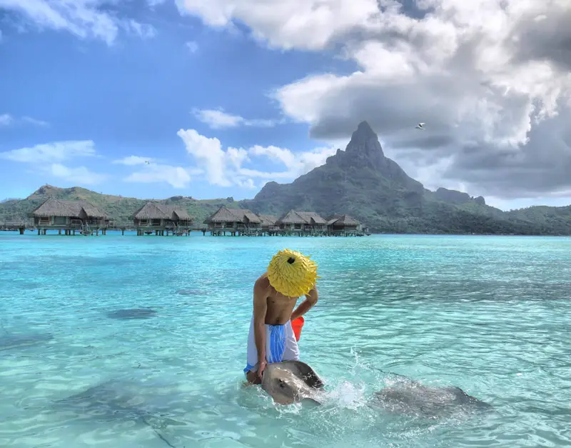 Feeding Stingrays in Bora Bora (Best Beach Destinations in the World)