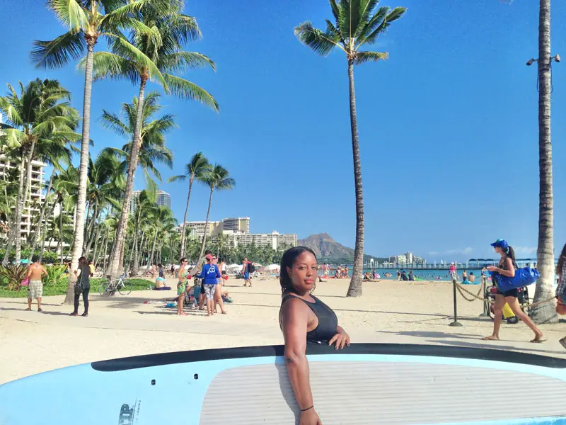 Honolulu Hawaii - Stand Up Paddle Boarding on Waikiki Beach