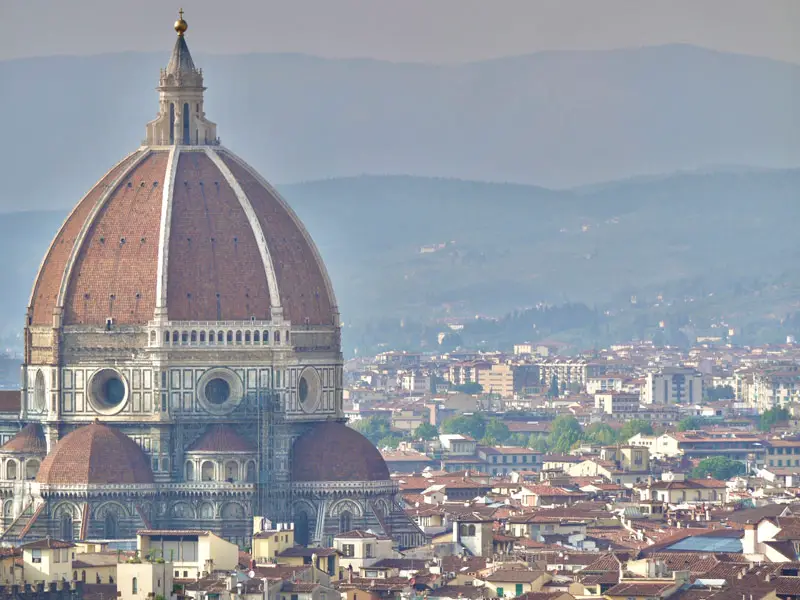 Florence's Skyline Features Terracotta Rooftops, Tuscan Hills and the Cathedral of Santa Maria del Fiore