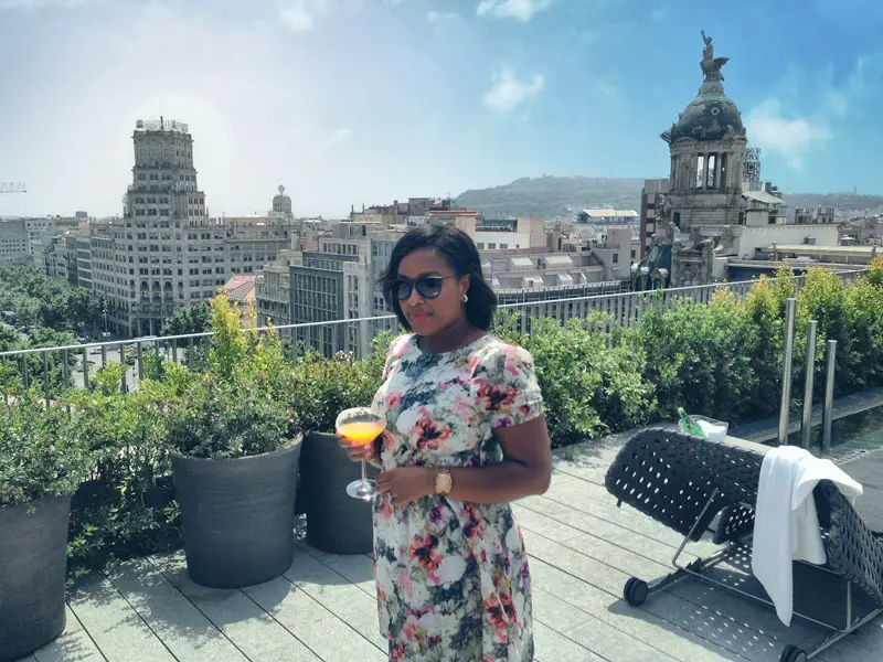 Nat at Mandarin Oriental Rooftop Pool Bar in Barcelona