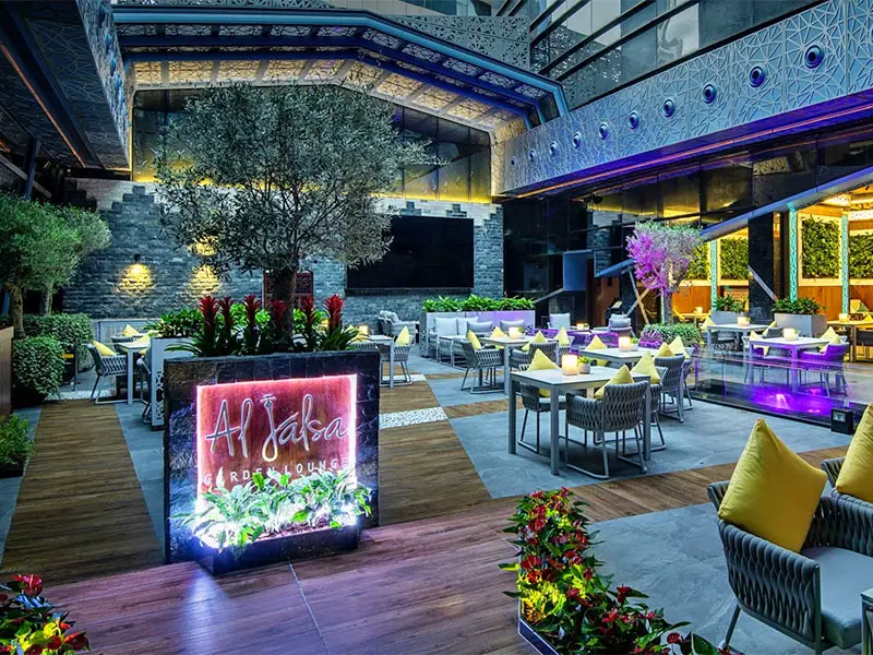 Al Jalsa Garden Lounge Restaurant in Doha Qatar