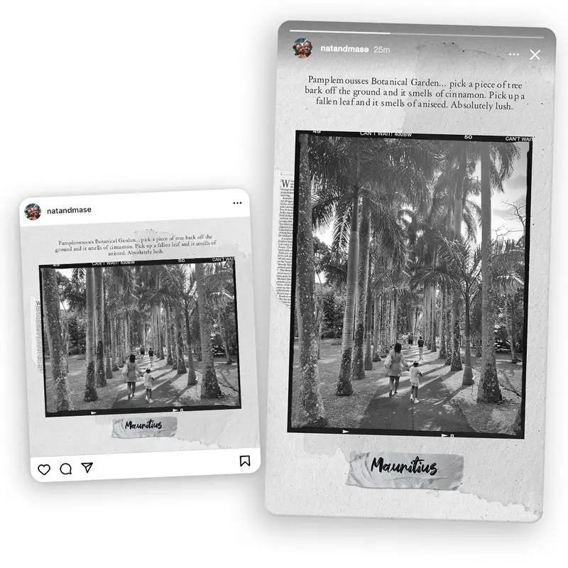 Instagram Story Maker Template - Square & Vertical - A Vintage Voyage