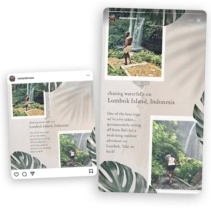 Instagram Story Maker Template - Square & Vertical - Old n Leafy