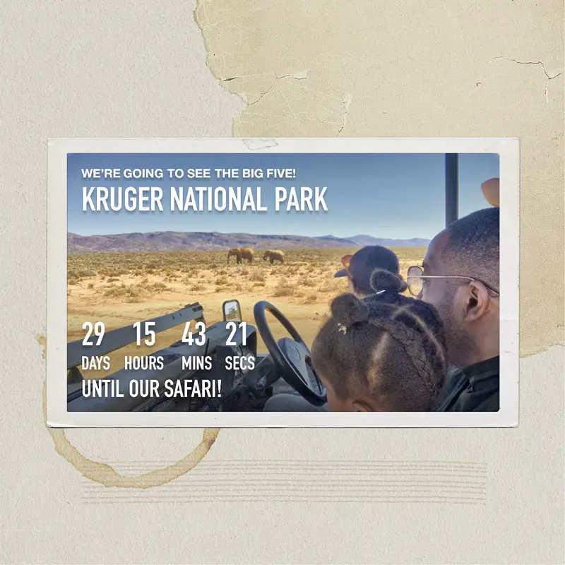 Kruger National Park - Vacation & Holiday Countdown