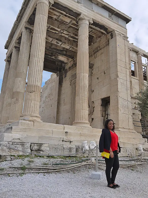 Nat at Summit of Athens Acropolis (Windy Weather)