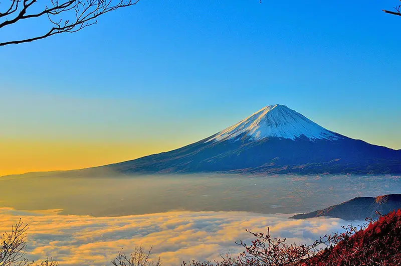 mount fuji japan - mountains in asia