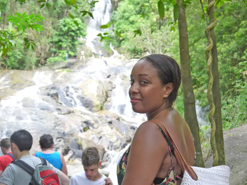 Nat at Waterfall in Thailand