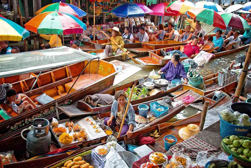 Floating Markets in Thailand