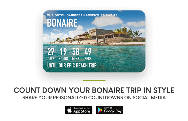 Bonaire Countdown Card for iPhone and Android