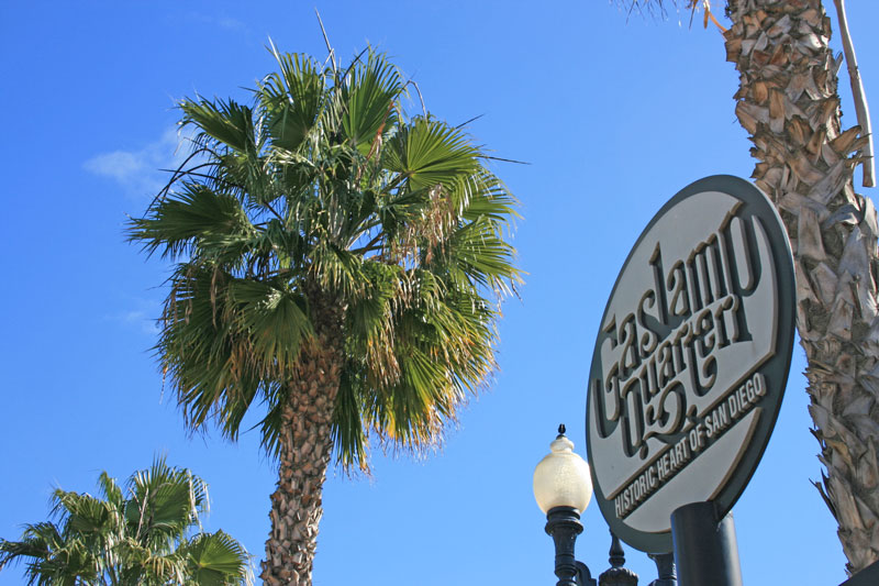 Gaslamp Quarter Sign - San Diego California
