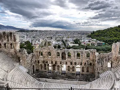 Looking Down Over the Herodes Atticus Theatre