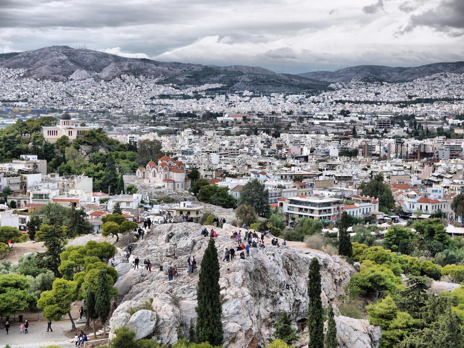 Panoramic Views of Athens From Mars Hill - Athens, Greece