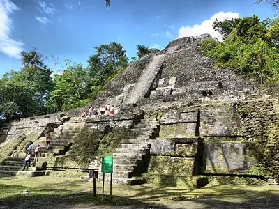 Climb Pyramids at Lamanai Ruins