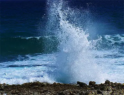 Getting Soaked by the East End Blow Hole