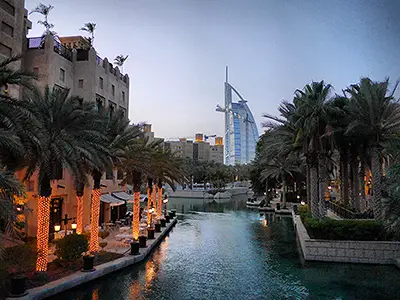 See Burj Al Arab's Sail Hiding Behind a Souk