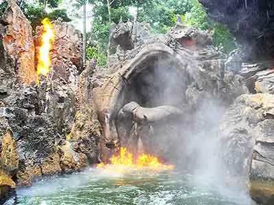Cruise Through Fiery Waters on a Jungle Adventure