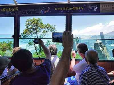 Ride the Victoria Peak Tram Above Hong Kong