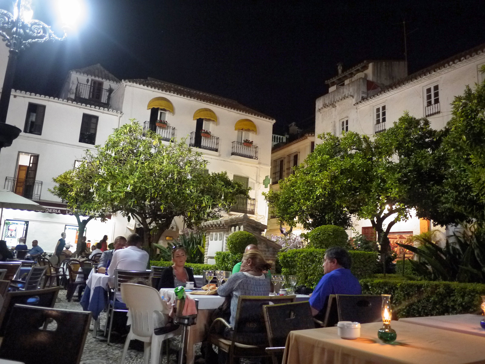 Dinner Under the Stars in Orange Square - Marbella, Spain