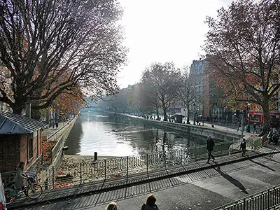 Romantic Stroll Across the Canal Saint-Martin