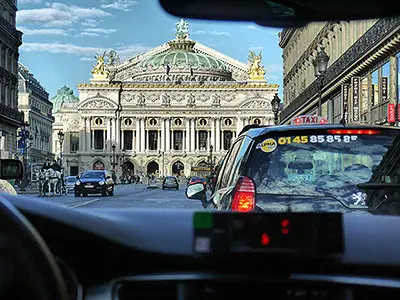 Taking a Taxi Ride Through Paris