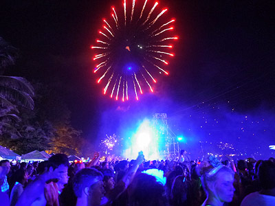 New Years Eve Fireworks on Patong Beach