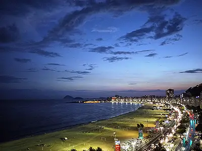 Evening Sunset over Copacabana