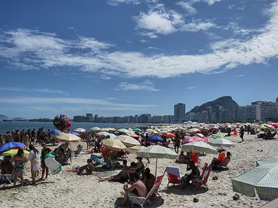 Copacabana Beach: See a Sea of Umbrellas