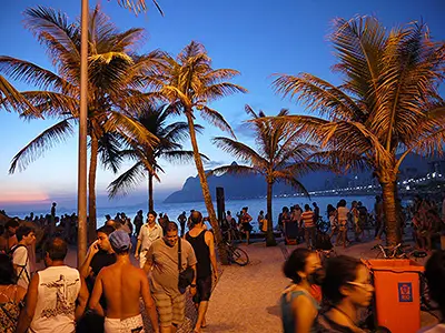 Join Ipanema's Evening Crowd