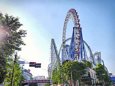 Dome City: Ride the 130km/h Thunder Dolphin Roller Coaster